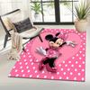 1pc Minnie Heart Pattern Area Rug Soft Flannel for Living Room, Office, Bedroom, Outdoor and Camping, Sofa Coffee Table