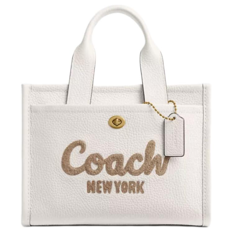 

Coach Cargo 26 Brand Pendant Leather Tote Shopping Bag Shoulder Crossbody Handbag Medium Women Tote Maple CAM66-B4HA Basic Set (Bag+Dust Bag)