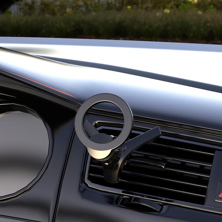 2023 MagSafe V-Shaped Phone Car Mount for iPhone 14: Round Air Vent Compatible