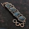 Labradorite Bracelet Copper Wire Wrapped Bracelet Adjustable Chain Bracelet Gemstone Copper Jewelry Handmade Elegant Bracelet Gifts For Him