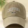 Unisex Washed Baseball Hat Adjustable Sunscreen  Hats Lettering Duckbill Cap  for Women & Men
