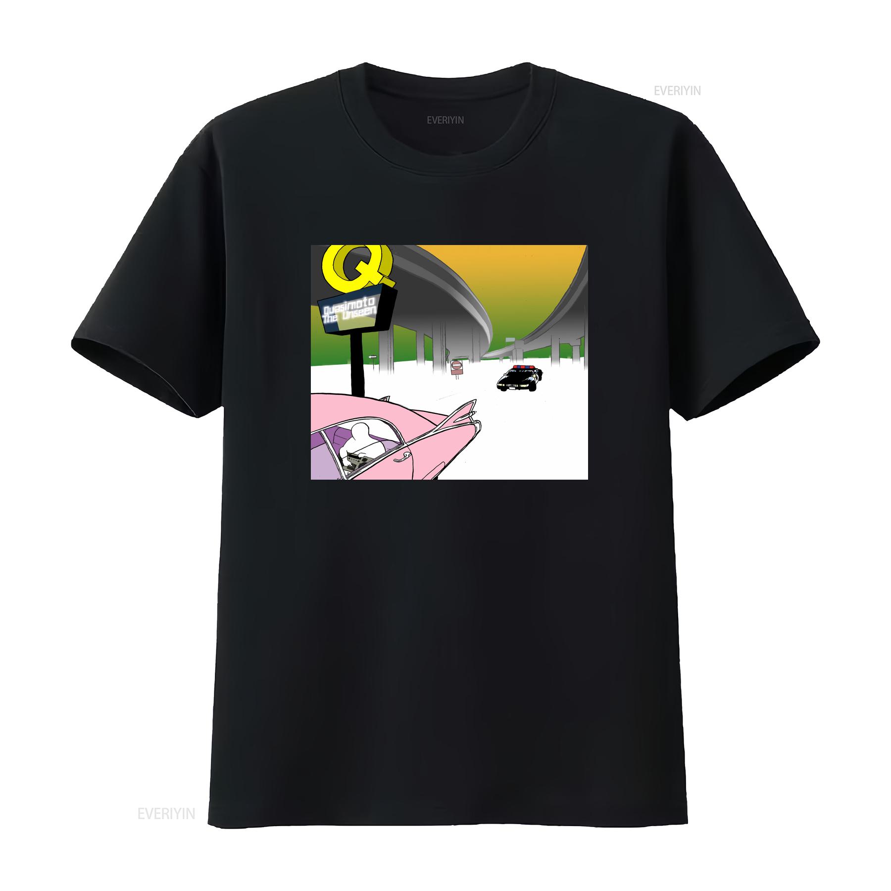 

Quasimoto T Shirt The Unseen Alternative Hip Hop Jazz Rap tee top vintage Washed Stylish fashion Casual Versatile Slightly 4XL