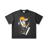 260 GSM Double Yarn 32 Count 100% Cotton Bleach V2 Ichigo Print Unisex Heavy Cotton T Shirt
