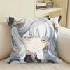 Jinzhou’s Light Jinhsi Game WuWa  Square Sofa Pillow Cover Solid Color Living Room Home Decor Cushion Case