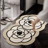 Flower special-shaped toilet bathroom entrance door suction pad foot pad  diatom mud non-slip pad washing table love