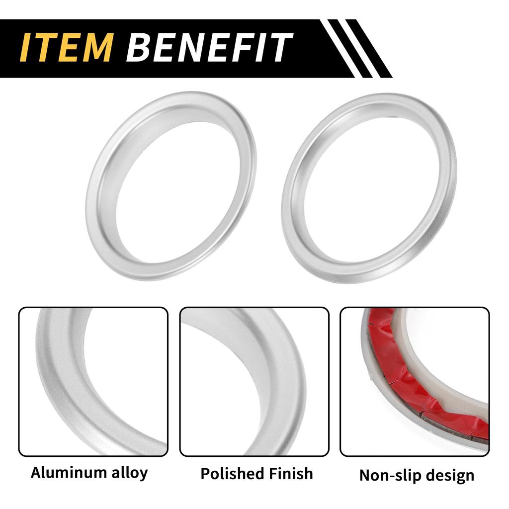 REPAIROCK Jeep 4pcs AC Vent Dashboard Decorative Rings for Wrangler JL JLU 2018-2020 Air