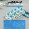 Set di 30/50 Interruttori Meccanici Clicky con Feedback Tattile per Modifica Tastiera e Fidget DIY