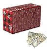 Christmas Wooden Money Box with Counter 500/800/1000/3000/5000/10000 USD Piggy Bank Coin Cash Container Kids Adults Money Saving Challenge Case Jar