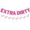 Extra Dirty Martini Pink Foil Banner,Pre-Strung Martini Party Banner,Bachelorette Decoration | Birthday Party Sign | Martini Birthday Party