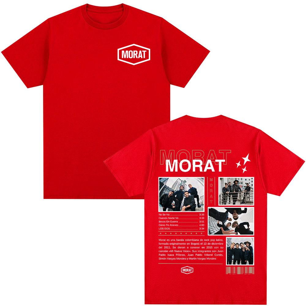 

Morat Band Graphic T-shirts Unisex Women Clothing Fashion Hip Hop T-shirt Casual Cotton Oversized Short Sleeve T Shirts Streetwear S