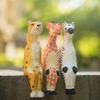 Wooden Animal Figurine Set With Handcrafted Design For Home Decor Gift Ideas