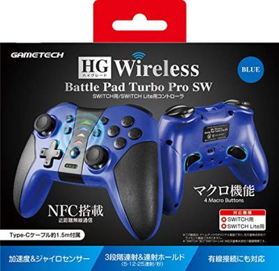 Wireless Controller for Nintendo Switch Wireless Battle Pad Turbo ProSW Switch "HG (Blue)" -