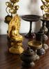 Sitzender Yakushi Nyorai Buddha 18cm Shuun Rinzai Takaoka Bronzeguss Nyorai Statue, (vergoldet/24k Gold), Bildhauer Makita, Modell „Tendai, Shingon,