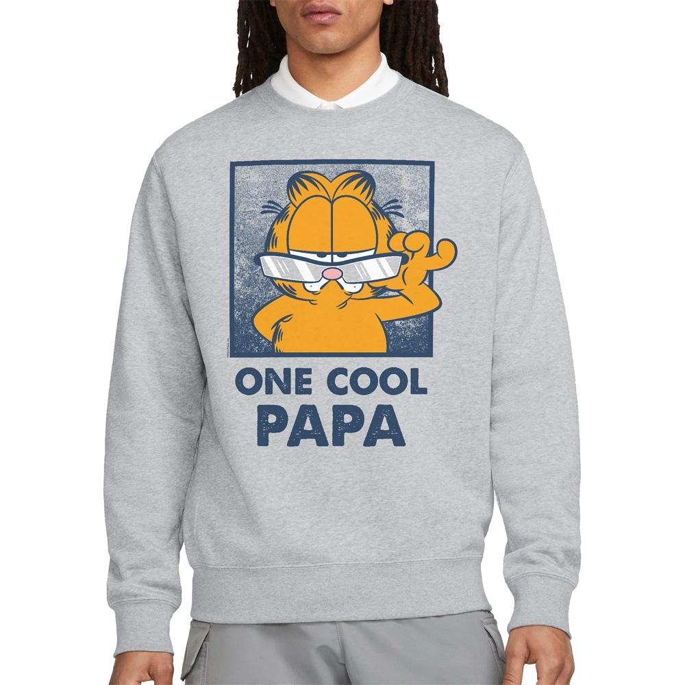 Garfield Unisex Adult One Cool Papa Fathers Day Sweatshirt