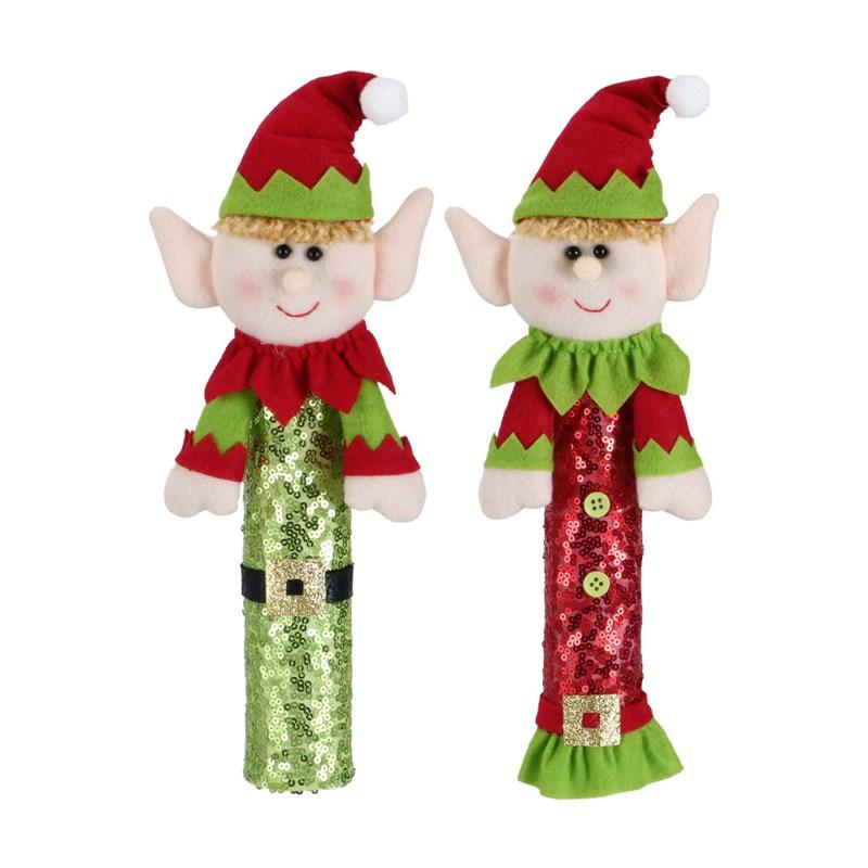 New 2/1PC Christmas Refrigerator Handle Cover Cloth Elf Santa Microwave Kitchen Fridge Door Knob Protector Xmas Decorations Home