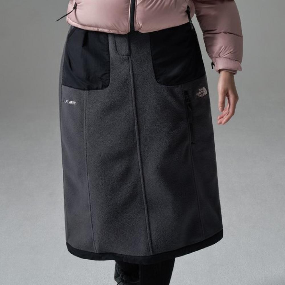 The North Face Women S Denali Fleece Skirt Charcoal CHARCOAL/65