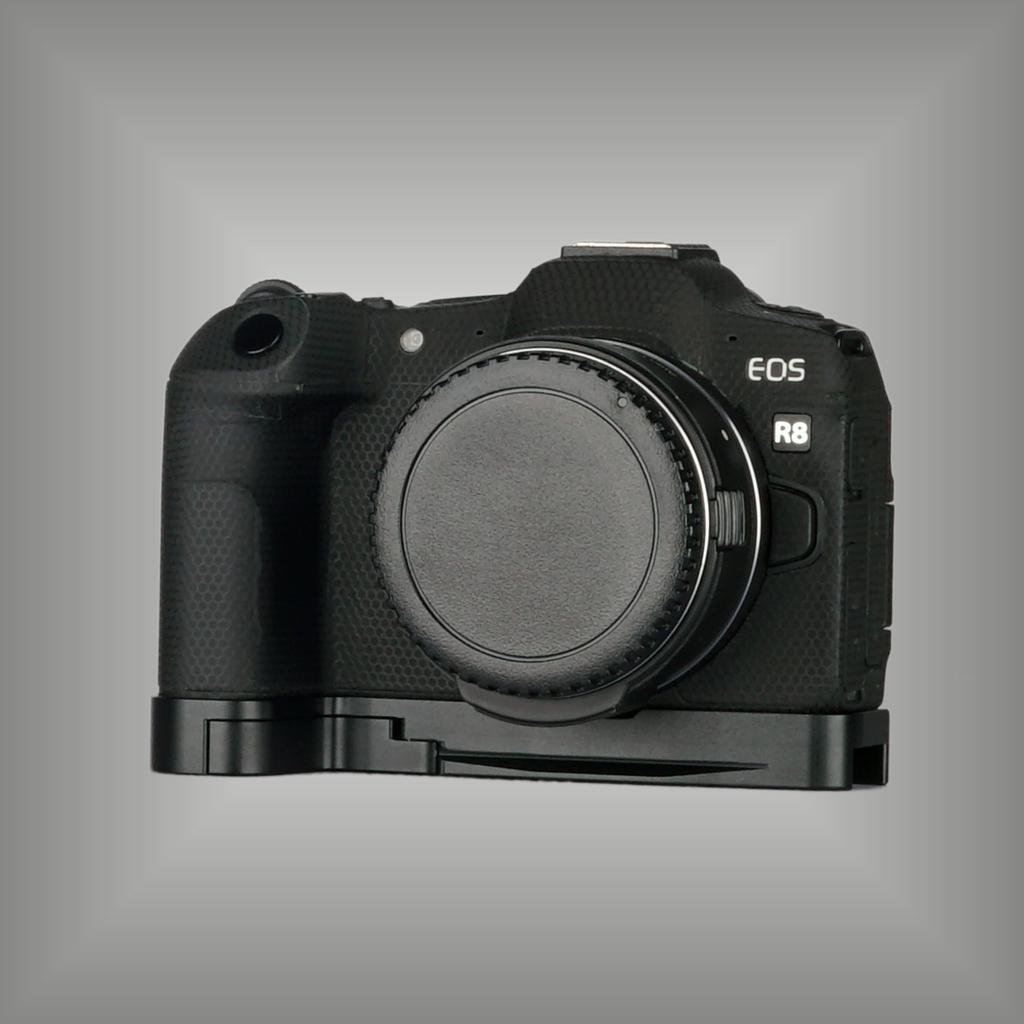 WEPOTO R8 Handgriffverlängerung mit Schnellwechselplatte für Alkaline Wreath Leichtgewicht Kompatibel mit Canon R8 Kamera-Clips, Griff,