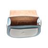 Coach Remi 17 Color Block Leather Saddle Bag Women Shoulder Bag Khaki White Sky-Blue 1330-SVUM