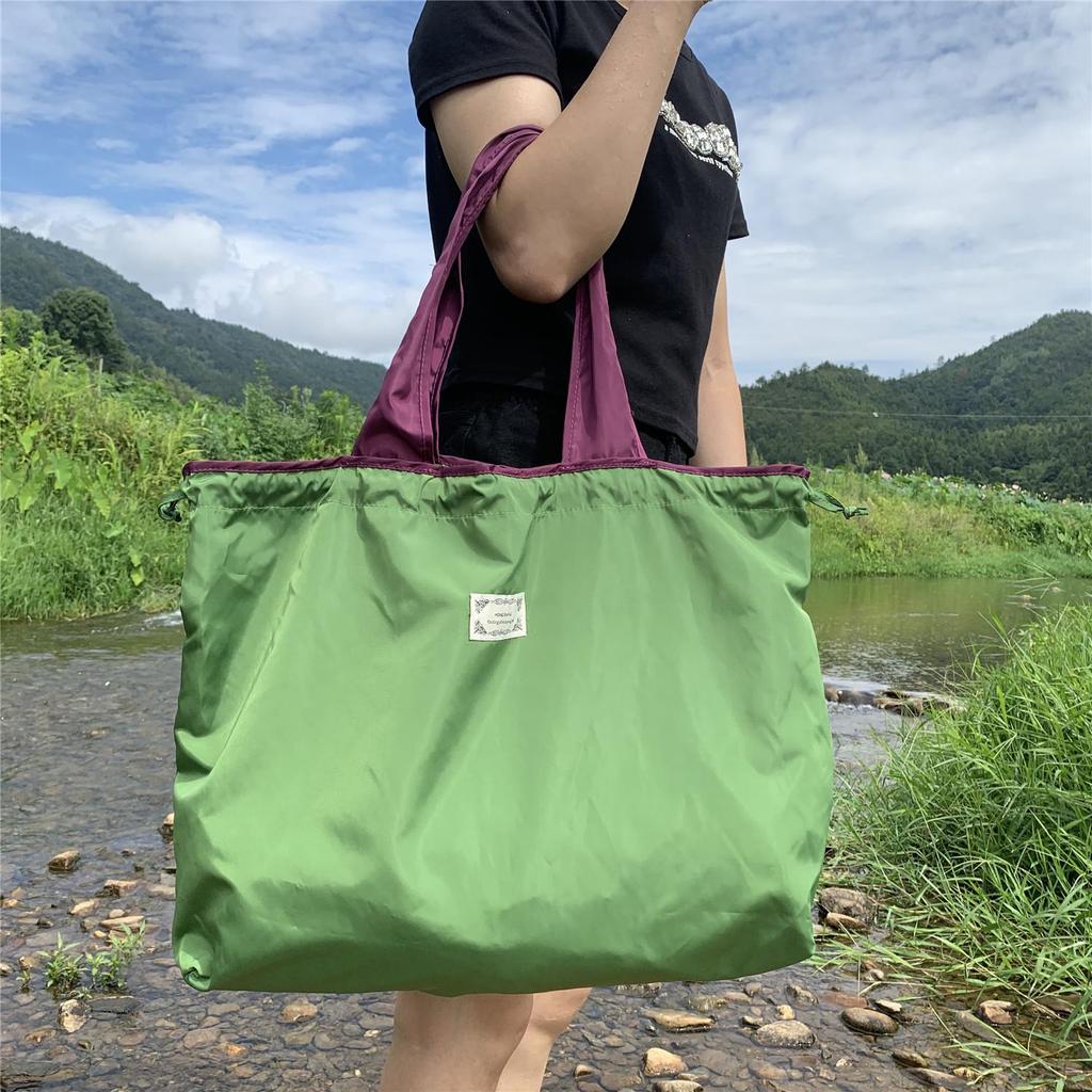 Najlepiej sprzedająca się ekologiczna poliestrowa składana torba na zakupy – bardzo duża, przenośna torba na ramię