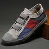 Mocassins respirants pour hommes, chaussures décontractées antidérapantes, chaussures plates confortables, chaussures en toile à lacets