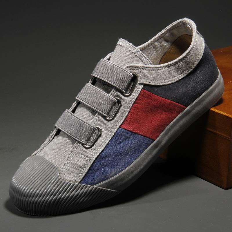

Весенние новые мужские парусиновые туфли на одной педали, дышащие, классические, универсальные, модные, мягкие и удобные для ног 46