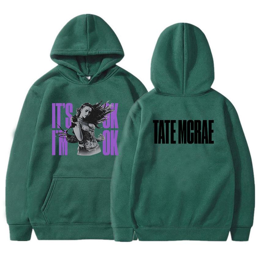 Tate Mcrae It'S Ok I'M Ok Hoodies Men Women Hooded Pullovers