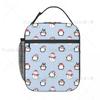 Cute Penguin And Ice Snow Pattern Insulated Lunch Bag for Women Children Portable Food Boxes Thermal Lunch Box Tote