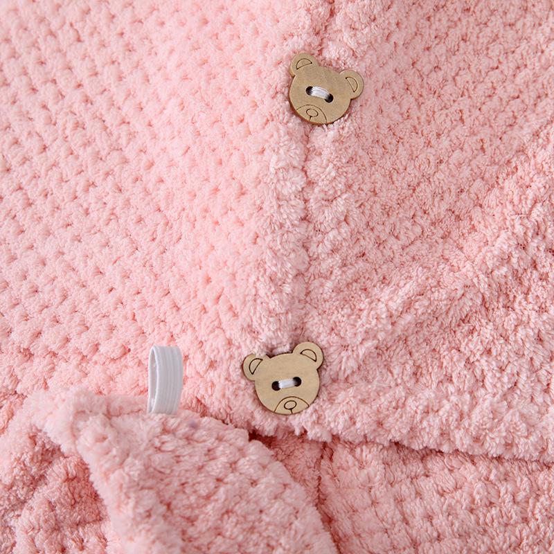 Quick-Dry Pineapple Hair Towel Wrap - Thickened Coral Fleece Headscarf for Hair Drying