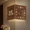 Modern Wall Clocks Living Room Large Corner Clock Elegant Led Digital Wall Clock Electronic Calendar Noiseless Clocks Home Decor