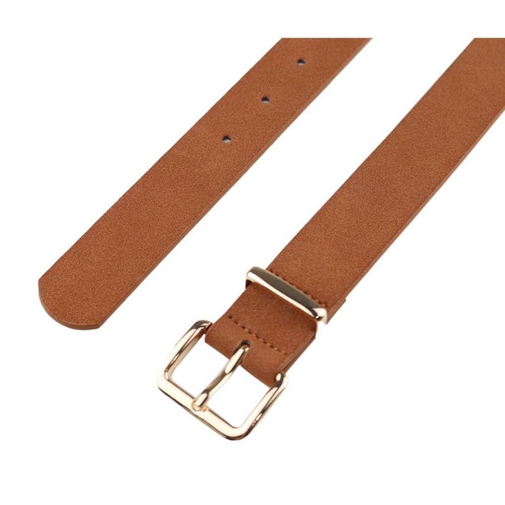 Spennelås Forretningsbelte Midjebånd Luksusdesign Trendy Semsket Skinnbelte For Kvinner