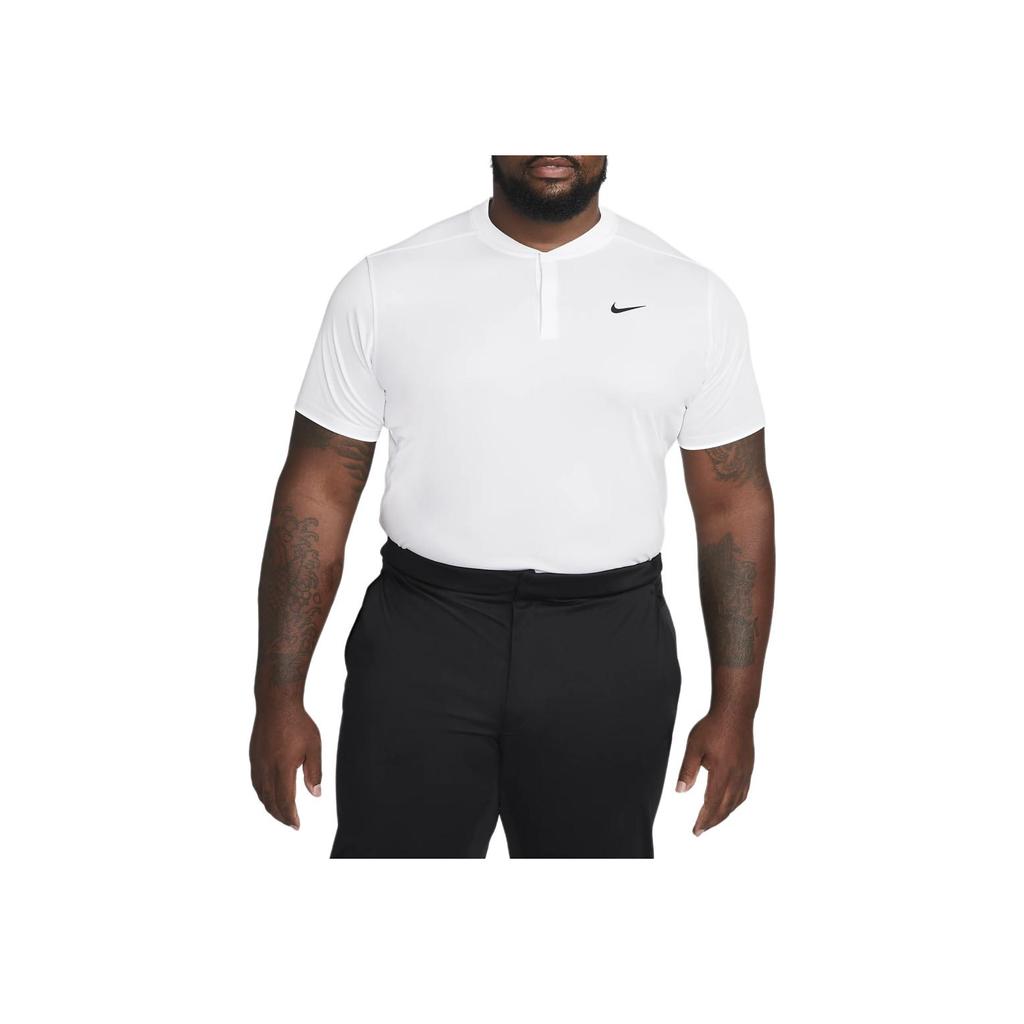 Nike Dri-FIT Victory Solid Logo Short Sleeve Polo Shirt Men Tops White DH0838-100