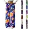 Dames Flanellen Pyjamabroek met Halloweenprint voor Gezellige Feestelijke Loungewear