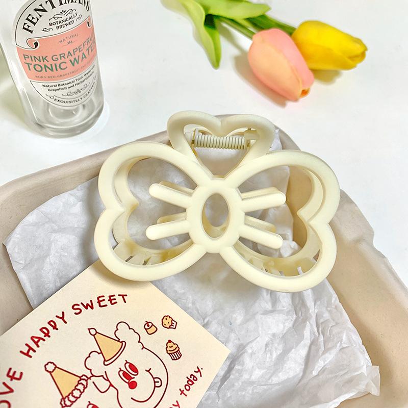 Candy Color Cat Bow Hair Clip Women Plastic Claw Clip Fashion Crab Hair Clip For Girls Sweet Hair Claw Hair Accessories