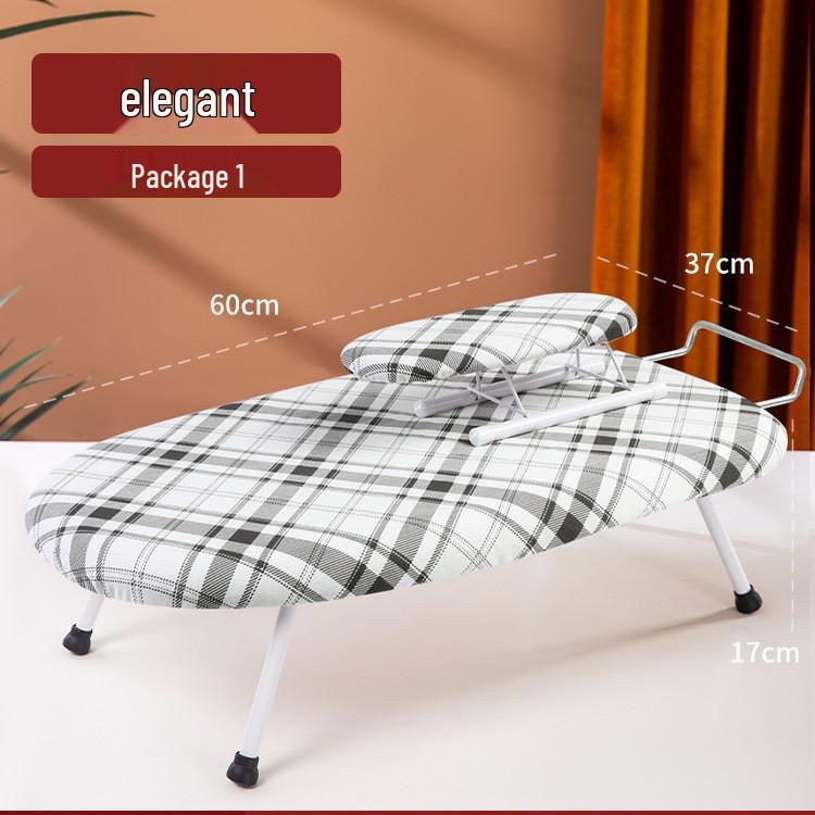 Compact Folding Desktop Ironing Board for Household Use