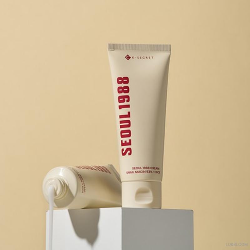 K-SECRET SEOUL 1988 Cream: Snail Mucin 93% + Rice 100ml (+Free gift)