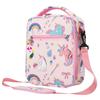 Cartoon Anime Dinosaur Unicorn Children's Insulated Lunch Bags Canvas Printing Thermal Bag Bento Bag Student Picnic Bag IcePack