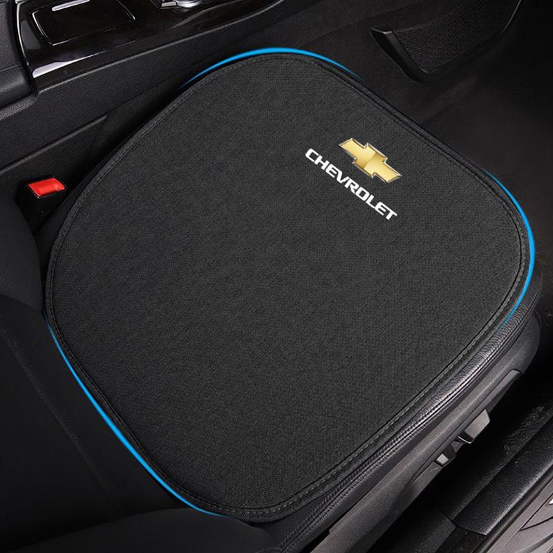 Car Seat Cushion Cover Breathable Flax Fabric Soft Pad For Chevrolet Spark Captiva Cruze Malibu Equinox Trax Camaro Blazer