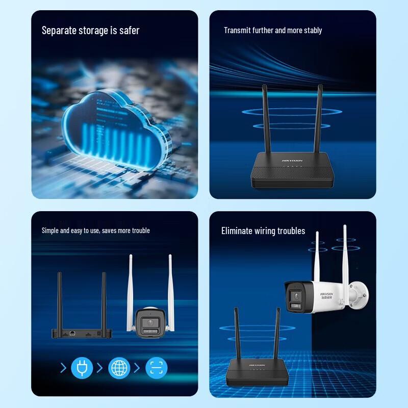 HIKVISION Wireless 2-Channel NVR Security Recorder CN Plug (adapter Included)