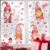 Valentine's Day Love Window Sticker Cartoon Dwarf Pvc Self-adhesive Marriage Wedding Wall Sticker Atmosphere Decoration Decals