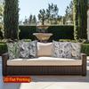 2D Floral Embroidered Pattern Digital Pillow Covers Pattern Cushion Cover Suitable For Sofa Bedroom Car Pillow Cover