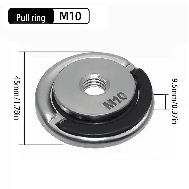 Universal M10 Angle Grinder Backing Pad with Quick-Lock Nut for Easy Installation and Removal