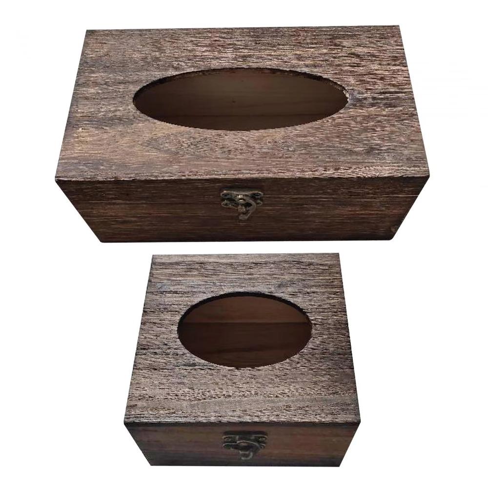 Treasure Box Design Napkin Holder Vintage Tissue Case Living Room Decoration Tissue Box  Hotel