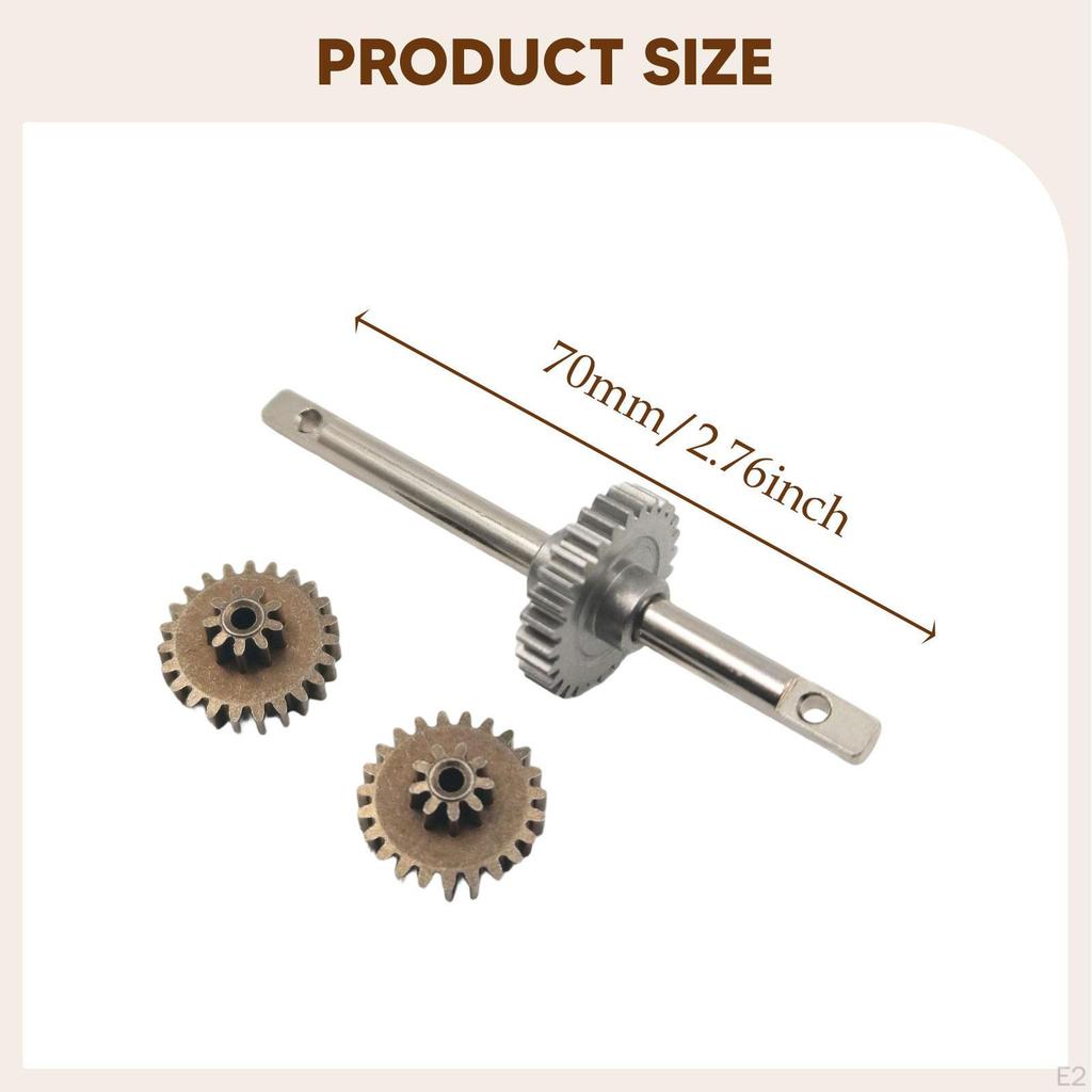 RC Car Gearbox Gear Transmission Modification Replacement Accessory Spare Parts with Shaft for
