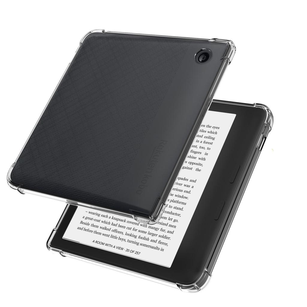 Kobo Libra 2 7" E-reader Case: Transparent TPU Soft Shell with Four Corner Airbag Anti-drop Protection
