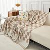Checkerboard Sofa Cushion Cover Non-slip Winter All-inclusive Ultra-thick Plaid High-end Household Four-season Front AB Side Dual-use Sofa Towel