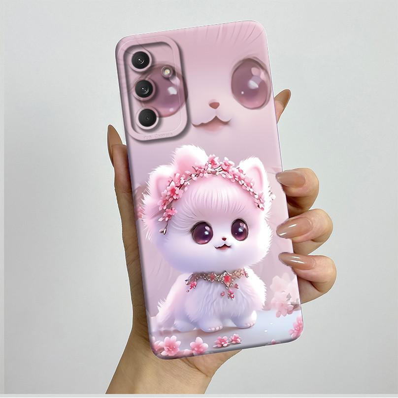 Phone Cover For Samsung Galaxy M35 5G Bumper Silicone Shockproof Pretty Butterfly Flowers Case Coque For Galaxy M 35 M55 Funda