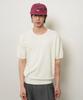 GENERALIDEA Man Temperature Cut Cool Classic Crew Neck Half Knit [Ivory] / Gf2Mkp022