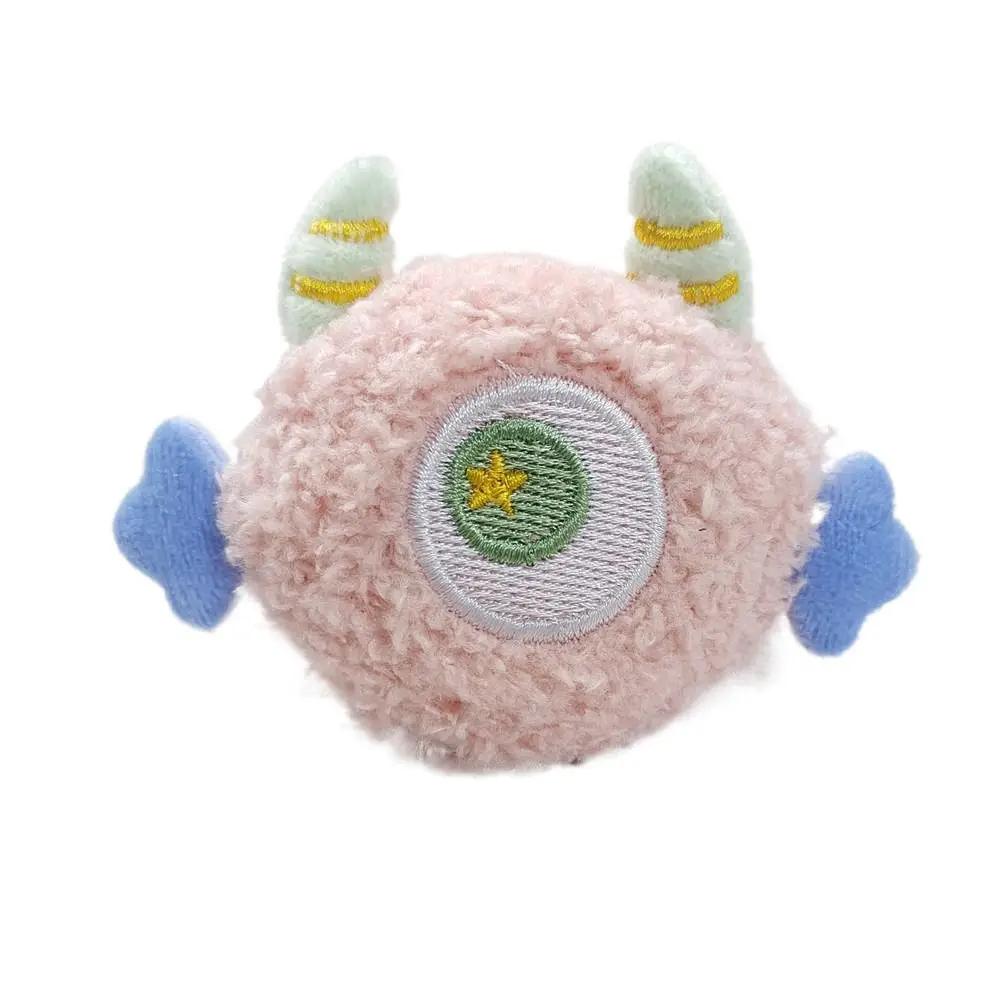 

Soft Cat Teeth Grinding Toy Interactive Colorful Cat Chewing Toy with Catnip Fillings Hole Bite Resistant Cat Plush Toys рожевий