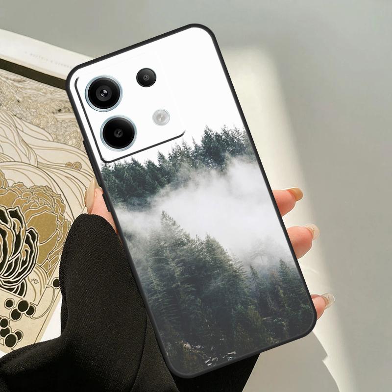 Beautiful Nature Forest Mountain Case For Xiaomi Redmi Note 13 Pro 14 12 11 9 10 9S 10S 11S 12S Redmi 13C 10C 12C 14C Cover