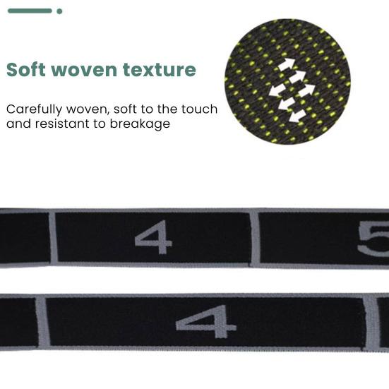 8 Halka ile Yoga Esnetme Kayışı Pilates Bale Dans Jimnastik Esneklik Antrenmanı Elastik Bant Kadın Egzersiz Fizik Tedavi